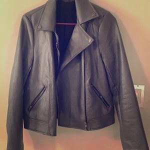 Faux Leather motor jacket